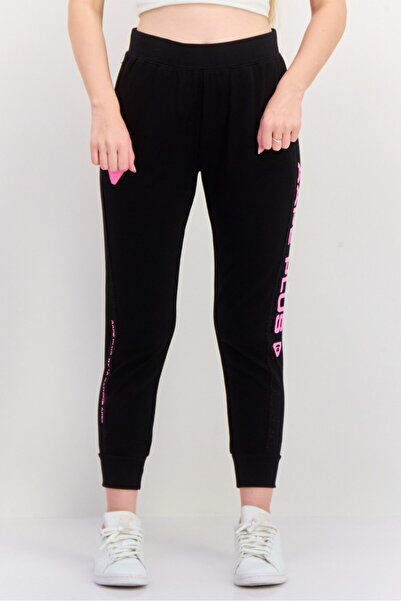 Aape By A Bathing Ape Women Regular Fit Brand Logo Jogger Pants, Black
