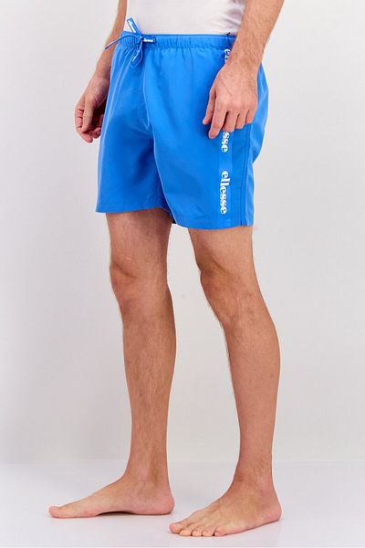 Ellesse Men Embroidered Logo Board Shorts , Light Blue