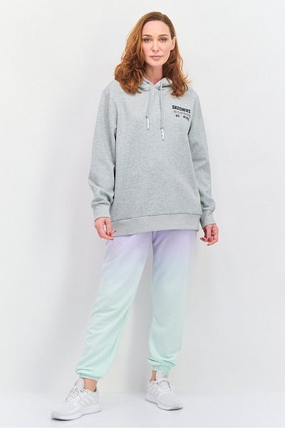 SKECHERS Women Sportswear Fit Long Sleeves Outdoor Sweatshirt, Grey
