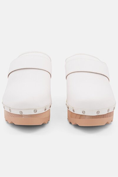 Aerosoles Women Slip On Leather Clogs, White