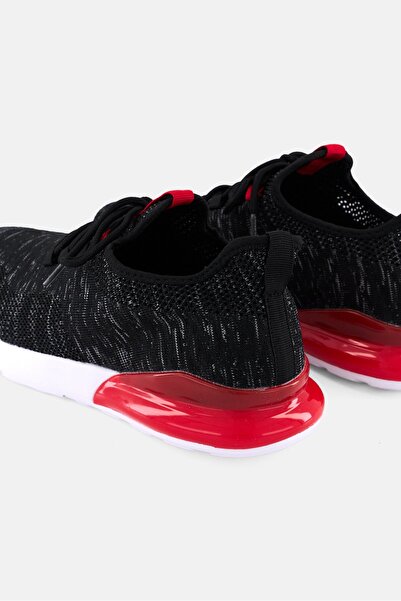 Crosshatch Men Smitlay Lace Up Running Shoes, Black