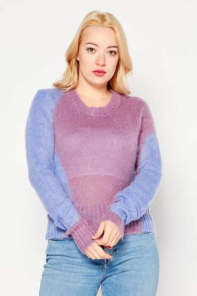 Diesel Women Crew Neck Long Sleeves Knitted Sweater, Purple