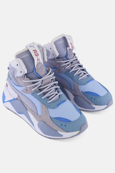 Puma Kids Boy Rs-X Mid Lace Up Outdoor Shoes, Blue