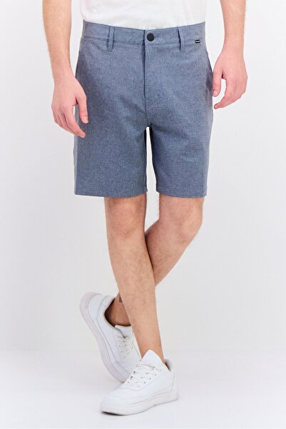 Hurley شورت تشينو رجالي بمقاس 20 بوصة وشعار مطرز، أزرق هجين