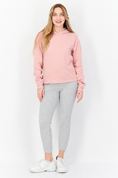 adidas Women Sportswear Fit Outdoor Hooded Sweatshirt, Pink