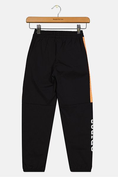 adidas Kids Boy Regular Fit Brand Logo Jogger Pants, Black Combo