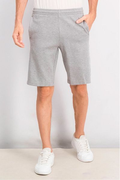 adidas Men Sportswear Fit Embroidered Logo Shorts, Grey