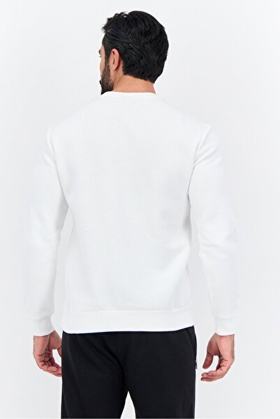 Champion Men Sportswear Fit Long Sleeves Outdoor Sweatshirt, White