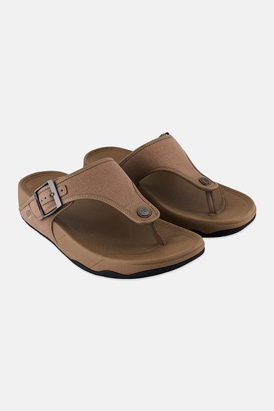Fitflop Men Trakk II Adjustable Buckle Canvas Sandals, Minky Brown