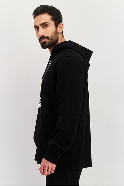 Hurley Men Sportswear Fit Long Sleeve Outdoor Hoodies, Black