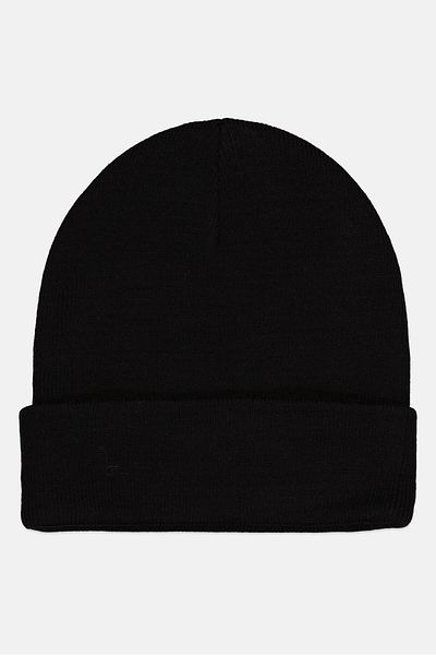 Daisy Fuentes Women Brand Logo Beanie, Black