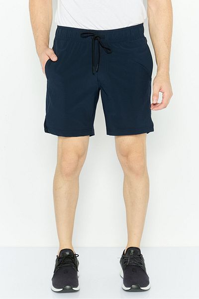 Legend Men Sportswear Fit Drawstring Training 7 Inseam Shorts, Dark Navy