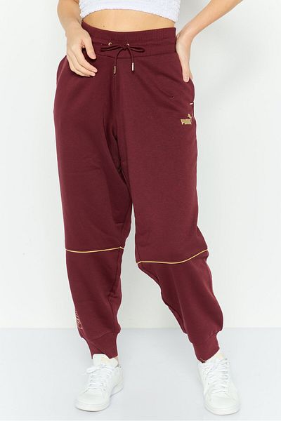 Puma Women Sportswear Fit Training Sweatpants, Maroon