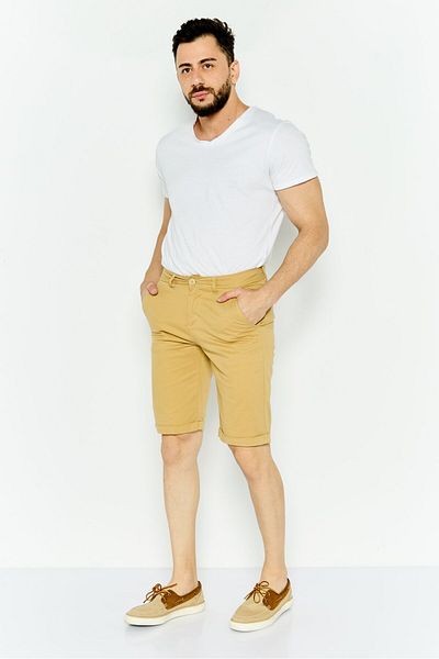 GAS Men Plain Chino Shorts, Tan