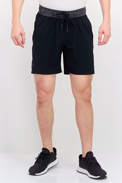 Legend Men Sportswear Fit 7 Inseam Drawstring Training Shorts, Black