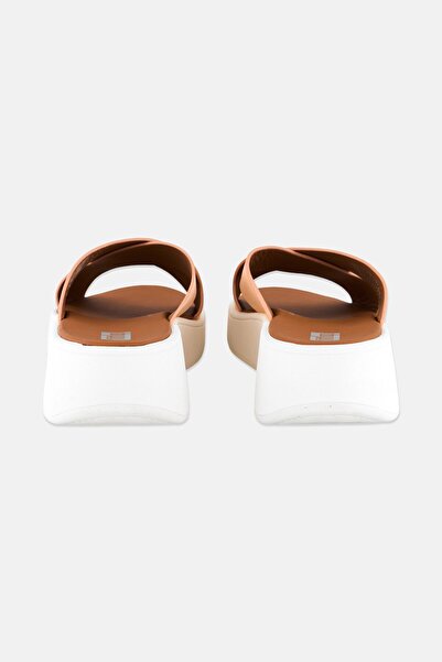 Fitflop Women F-Mode Flatform Slip On Cross Sandals, Blush Pink