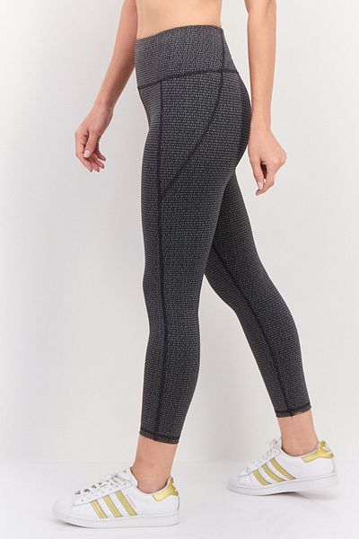 Under Armour Women Fitted Textured Pull On Training Leggings, Charcoal