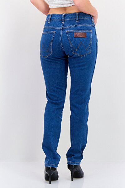 WRANGLER Women Slim Fit Washed Denim Jeans, Blue