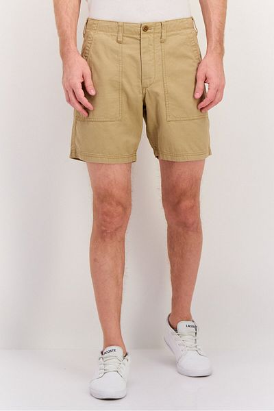 GAP Men Plain 7 Inseam Basic Shorts, Khaki