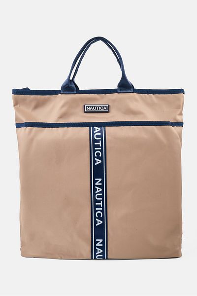 Nautica Women Brand Logo Backpack 36 H x 36 L x 15 W cm, Khaki