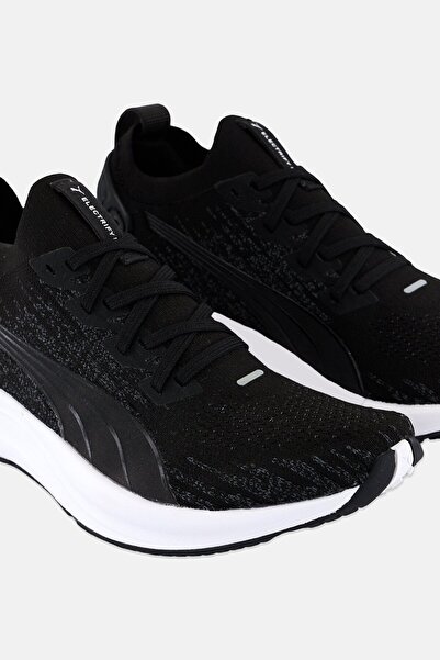 Puma Women Electrify Nitro Lace Up Running Shoes, Black