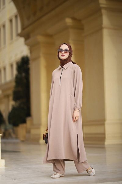 NS Moda طقم حجاب نوفا مينك موديل 535
