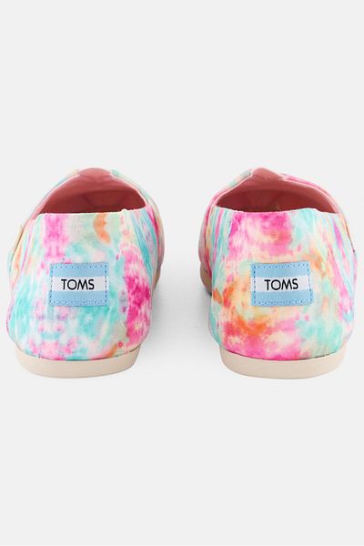 Toms Women Tie Dye Slip On Casual Shoes, Pink Combo