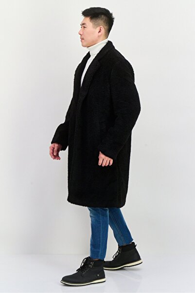 Hugo Boss Men Textured Trench Coat, Black