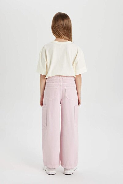 DeFacto C0451a8 Ss Wide Leg Kargo Geniş Paça Jean Pantolon