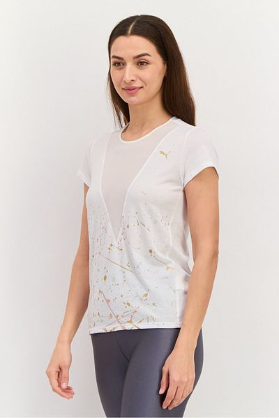 Puma Women Sportswear Fit Short Sleeves Training T-shirt, White