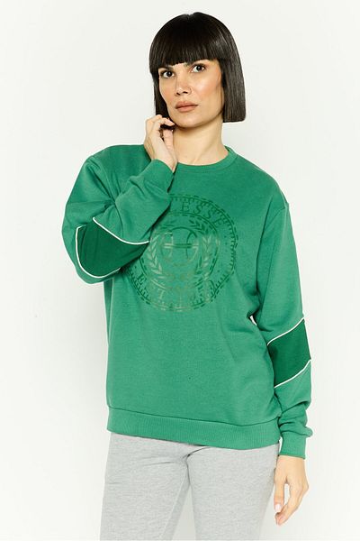 Ellesse Women Sportswear Fit Long Sleeve Outdoor Sweatshirt, Green