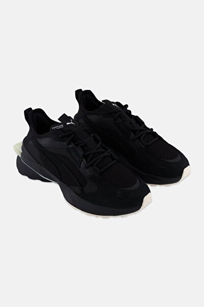 Puma Kids Boy Pwrframe Op 1 Lth Lace Up Running Shoes, Black