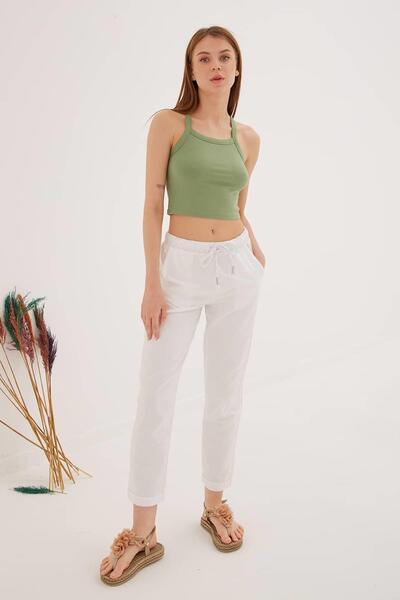 Fashion Friends Κρεμαστό Crop Singlet Πράσινο / Πράσινο