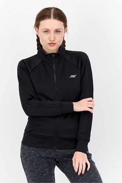 SKECHERS Women Sportswear Fit Long Sleeves Training Sweatshirt, Black