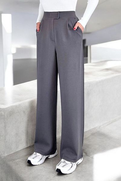 HAKKE Lycra Velcro Closure Pocket Palazzo Pants