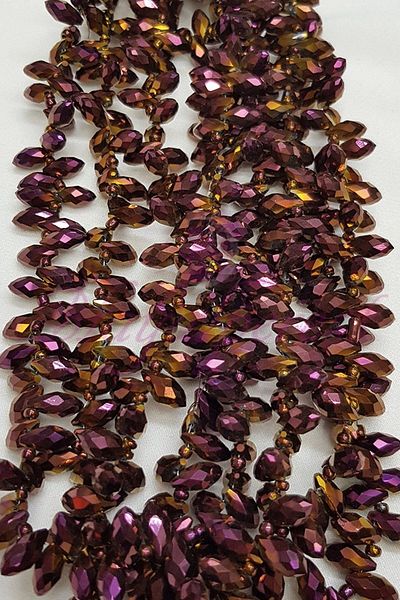 Hayalperest boncuk Brown Array Drop Crystal