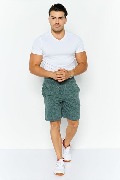 SKECHERS Men Sportswear Fit Outdoor Shorts, Teal Green