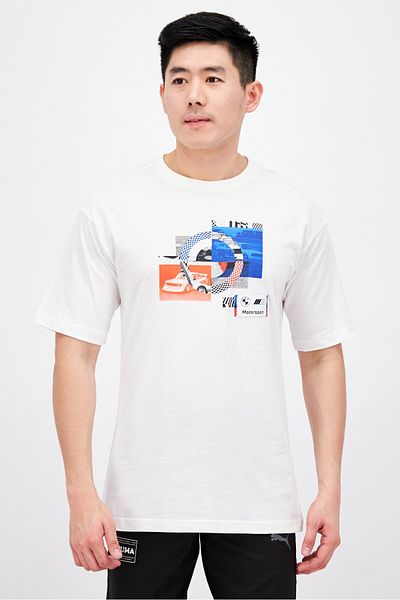 Puma Puma x BMW Motorsport Men Sportswear Fit Outdoor Short Sleeve T-Shirt, White