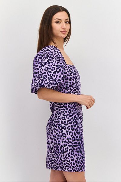 Envii Women Allover Print Mini Dress, Purple Combo