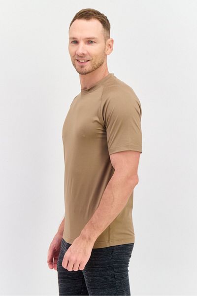 Legend Men Sportswear Fit Short Sleeves Training T-shirt, Brown
