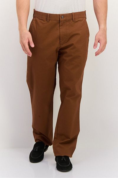 GAP Men Straight Fit Solid Chino Pants, Brown