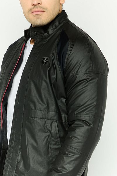 Scuderia Ferrari Men Sportswear Fit Long Sleeve Outdoor Jacket, Black