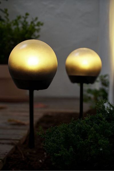 Tchibo 2 Led Ball Lights 20 X 20 Cm, Black