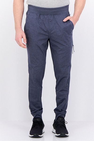 gaiam Men Slim Fit Solid Jogger Pants, Heather Grey