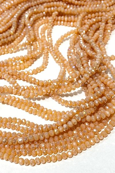 Hayalperest boncuk Dark Cream Crystal Beads 4 Mm