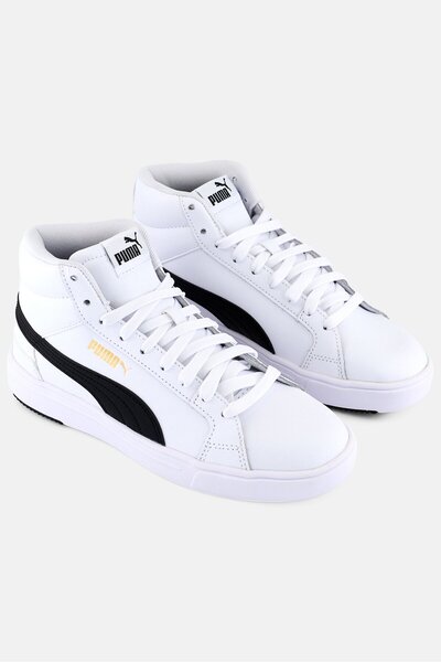 Puma حذاء جري Serve Pro برباط للأولاد من Kids Boy، باللون الأبيض