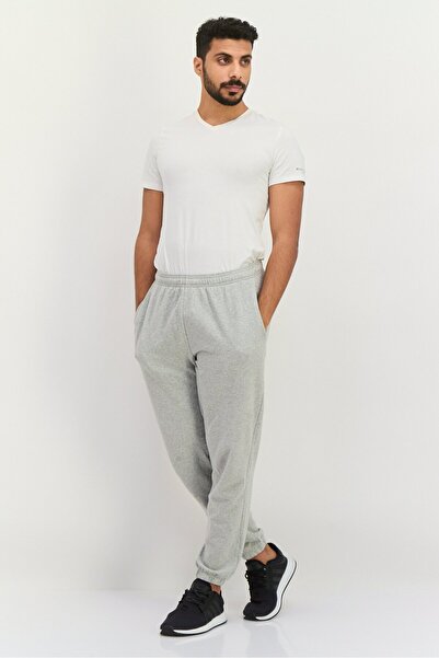 GAP Men Regular Fit Solid Sweatpants, Grey