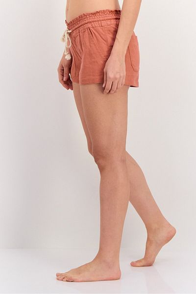 Roxy Women Solid Beachwear Short, Rust