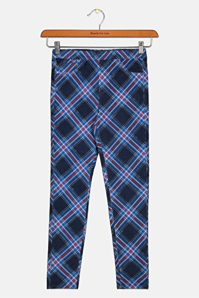 Levi's Kids Boys Plaid Pattern Pants, Navy Combo