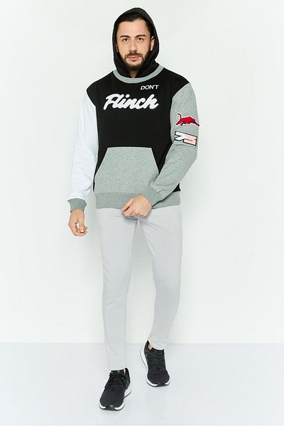 Puma Men Sportswear Fit Long Sleeve Outdoor Hooded Sweatshirt, Black